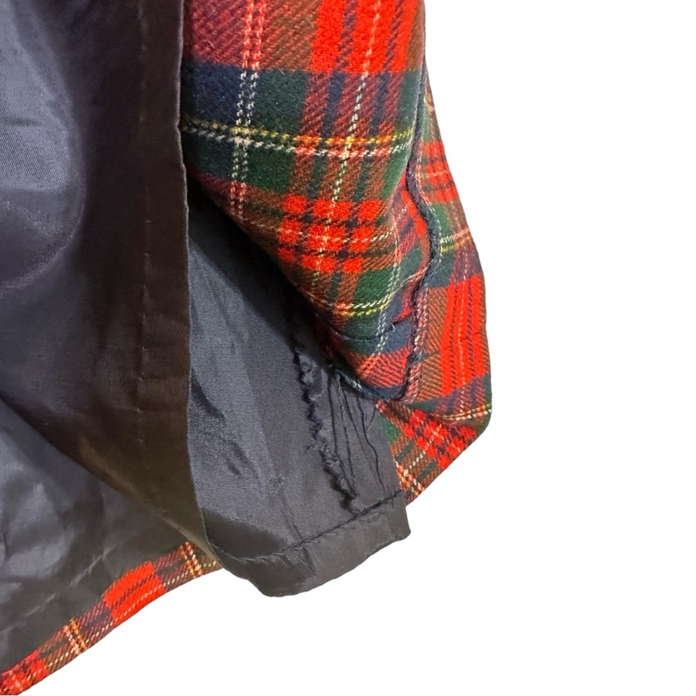 Pendleton Vintage Red Royal Stewart Tartan MIDI ALine Christmas Plaid Wool Skirt - Picture 7 of 12